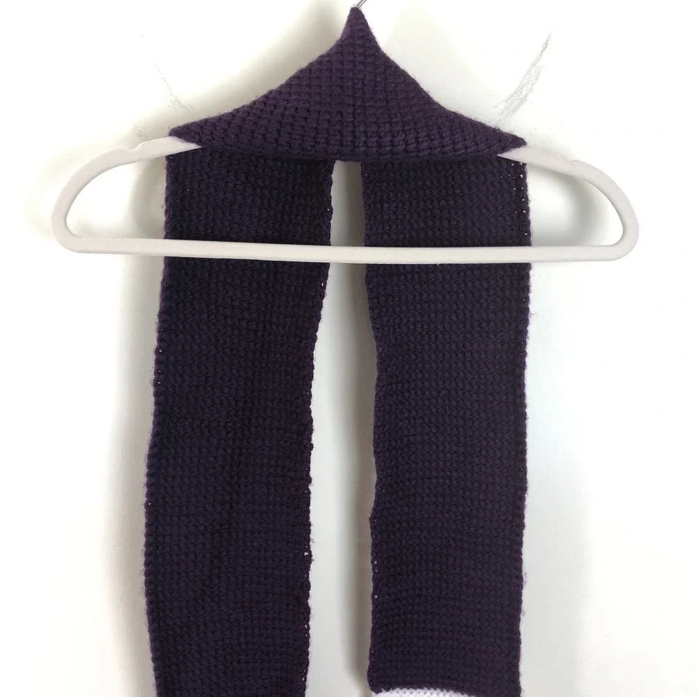 Baltimore Ravens Knit Scarf NFL Purple White Football
